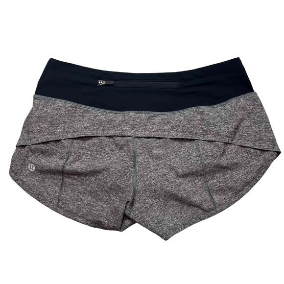 Lululemon Speed Up Short Low Rise *2.5" Heather Lux Multi Black - Picture 4 of 8